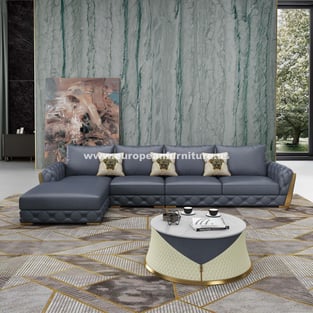 Living Room  Gray European Furniture image