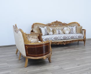 Buy Beige, Bronze, Antique European Furniture Living Room 