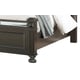 Coffee Finish Wood King Panel Bed Contemporary Cosmos Furniture Sydney