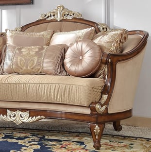 Living Room  Mahogany, Beige, Brown Homey Design  photo