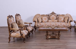 Bronze, Gold European Furniture 44698-Set-3 Living Room interior