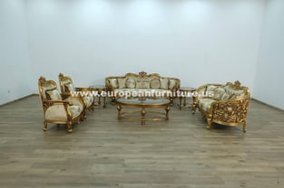 Bronze, Gold, Antique European Furniture 30016-S-Set-2 Living Room interior