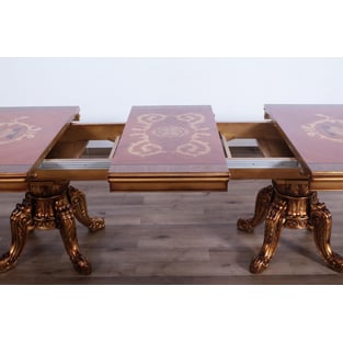 Order Bronze, Gold, Red European Furniture 61952-DT-Set-9-Red Dining Room now