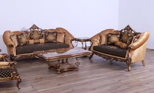 Living Room  Bronze, Gold, Black European Furniture image