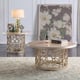 Champagne Finish Coffee Table Contemporary Homey Design HD-8913