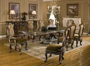 Dining Room  Gold, Dark Brown, Walnut Benneti image