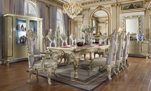 Dining Room  Gold, Silver Homey Design  image