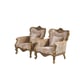 Luxury Golden Bronze Wood Trim CLEOPATRA Chair EUROPEAN FURNITURE Traditional