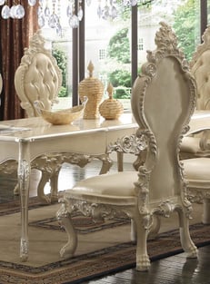 Dining Room  Silver, Ivory Homey Design  image