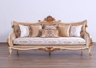 Buy Gold, Antique, Pearl European Furniture Living Room 