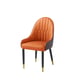 Oval Dining Set 7Pcs w/ Orange & Chocolate Chairs VOGUE EUROPEAN FURNITURE