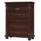 Cherry Finish Wood Queen Bedroom Set 6Pcs w/Chest Traditional Cosmos Furniture Destiny