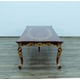 Luxury Rosewood & Red Gold LUXOR Dining Table Set 9 Pcs EUROPEAN FURNITURE 