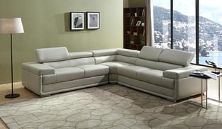 Beige Cosmos Furniture Zenith-Sectional Living Room interior