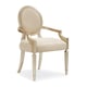 Ivory Performance Fabric Dinig Arm Chair Set 2 Pcs MAY I JOIN YOU? by Caracole 