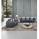 Gray Italian Leather CASTELLO Sofa Set 2Pcs EUROPEAN FURNITURE Contemporary