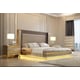Glam Belle Silver & Gold King Bed Contemporary Homey Design HD-925