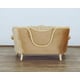 Luxury Gold & Off White Wood Trim FANTASIA Sofa Set 4Pcs EUROPEAN FURNITURE Classic
