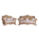 Luxury Antique Bronze Wood Trim VENEZIA Sofa EUROPEAN FURNITURE Traditional