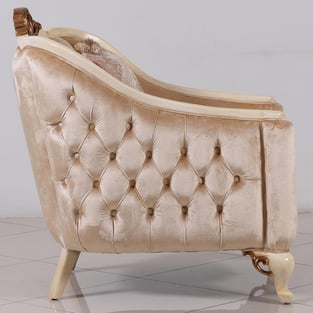 Buy Beige, Gold, Antique, Pearl European Furniture Living Room 