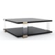 Tuxedo Black & Whisper of Gold I'LL TAKE THE CORNER TABLE by Caracole 