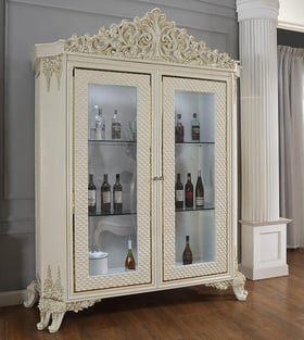 Dining Room  Gold, Antique White Homey Design  image