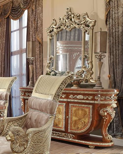 Buy Gold, Light Cherry, Tan, Amber, Amaranth Homey Design  Bedroom 