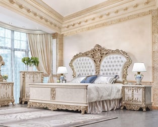 Bedroom  White, Gold Homey Design  image