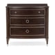 Mocha Walnut & Soft Silver Paint Finish Nightstands Set 2Pcs HOW SUITE IT IS by Caracole 