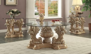 Accent Tables  Golden Beige, Antique Silver Homey Design  photo