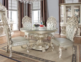 Dining Room  Silver, Metallic Homey Design  photo