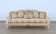 Luxury Beige Antique Dark Gold Wood Trim ANGELICA Sofa EUROPEAN FURNITURE 