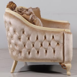 Buy Beige, Gold, Antique, Pearl European Furniture Living Room 