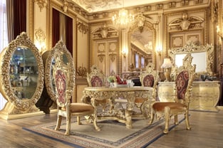 Dining Room  Rich Gold Homey Design  image