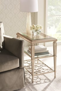 Buy Silver, Metal Caracole Accent Tables 