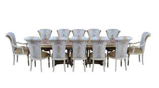 Dining Room  Beige, Gold, Ebony European Furniture photo