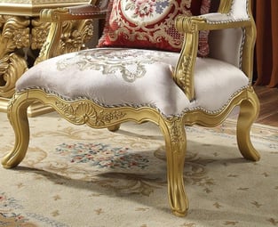 Buy Gold Finish, Metallic Homey Design  Living Room 