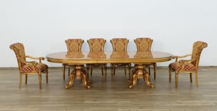 Buy Bronze, Gold, Red European Furniture Dining Room 