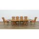 Luxury Bronze & Red Gold MAGGIOLINI Dining Table Set 11Pcs EUROPEAN FURNITURE 