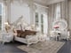 Pearl Cream & White Tufted King Bed Traditional Homey Design HD-1807