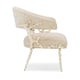 White Enamel & Gold Brush Finish Accent Chair Set of 2 Glimmer Of Hope by Caracole 