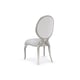 Frame in Soft Radiance & Upholstered Seat Side Chairs Set 2 Pcs LILLIAN by Caracole 