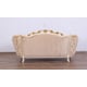 Luxury Sand & Gold Wood Trim VALENTINE Sofa Set 2 EUROPEAN FURNITURE Classic