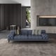 Gray Italian Leather Sofa Set 3Pcs Contemporary PICASSO EUROPEAN FURNITURE