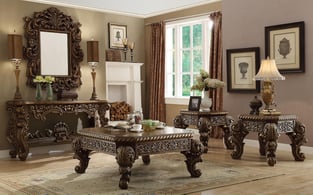 Bronze, Mocha, Antique, Golden Beige Homey Design  HD-610 Set-8 Living Room interior