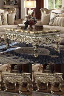 Living Room  Gold, Silver Homey Design  image