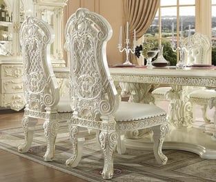 Dining Room  White, Gold Homey Design  photo