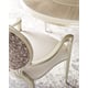 Frame in Soft Radiance & Upholstered Seat Armchair Set 2 Pcs LILLIAN by Caracole 