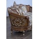 Luxury Sand & Gold Wood Trim SAINT GERMAIN Sofa Set 3 Pcs EUROPEAN FURNITURE Classic