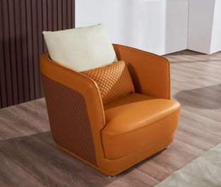 Living Room  Brown, Orange European Furniture image